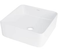 Deante Jasmin lavabo 34.5x34.5 cm carrée à poser blanc CDJ_6U3S