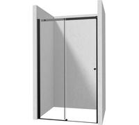 Deante Kerria Plus porte de douche 150 cm coulissant noir mat/verre transparent KTSPN15P