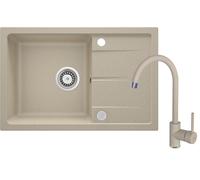 Deante Leda évier avec mitigeur sable/sable ZRDA7113