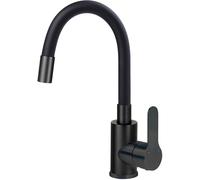 Deante Lupo mitigeur de lavabo sur pied noir BLU_N24M