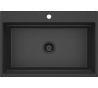Deante Magnetic évier en granit 76x52 cm gris/graphite/onyx ZRM_G10B