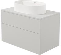 Deante Prizma lavabo avec meuble et plan de travail 80 cm beige SDKB8SAU6B