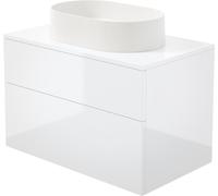 Deante Prizma lavabo avec meuble et plan de travail 80 cm blanche SD6B8SAU6S