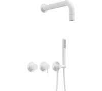 Deante Silia ensemble de douche encastré avec douche pluie blanc NQS_A0XK