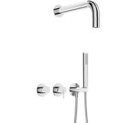 Deante Silia ensemble de douche encastré avec douche pluie chrome NQS_00XK