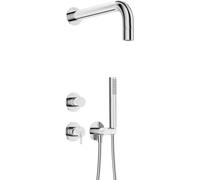 Deante Silia ensemble de douche encastré avec douche pluie chrome NQS_09XK
