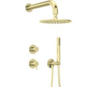 Deante Silia ensemble de douche encastré avec douche pluie doré NQS_R9YK