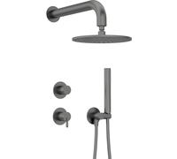 Deante Silia ensemble de douche encastré avec douche pluie graphite NQS_D9YK