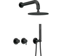 Deante Silia ensemble de douche encastré avec douche pluie noir NQS_N0YK