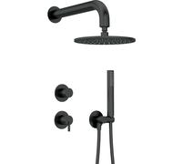 Deante Silia ensemble de douche encastré avec douche pluie noir NQSN9YK