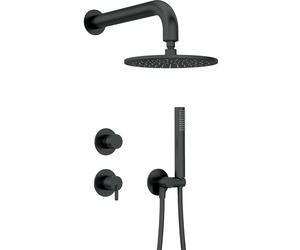 Deante Silia ensemble de douche encastré avec douche pluie noir NQSN9YK