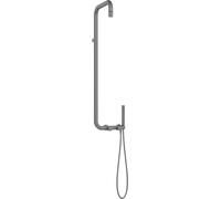 Deante Silia ensemble de douche mural avec douche pluie graphite NQS_D4XM