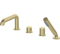 Deante Silia Hexa mitigeur bain-douche pour baignoire doré BHS_R14M