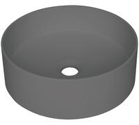 Deante Silia lavabo 36x36 cm ronde à poser anthracite CQS_TU4S