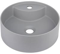 Deante Silia lavabo 36x36 cm ronde à poser gris/pierre CQS_SU4B