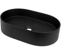 Deante Silia lavabo 55x35 cm ovale à poser noir CQS_NU6S