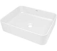 Deante Temisto lavabo 50x40 cm rectangulaire à poser blanc CQT_AU5S
