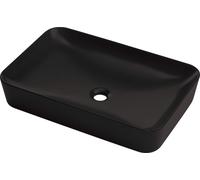 Deante Tess lavabo 59.7x39.6 cm rectangulaire à poser noir CDS_NU6S