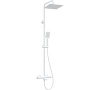 Deante Therm ensemble de douche mural avec thermostat avec douche pluie blanc NAC_A1HT