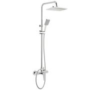 Deante Tubo ensemble de douche mural avec douche pluie chrome NUT_04XM
