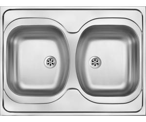 DEANTE ZM6 3200 Évier TANGO décor 2-compartiments B/O 800x600x130, 2" + accessoires ZM6_3200