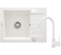 Deante Zorba évier avec mitigeur blanc/blanche ZQZAA11A