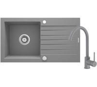Deante Zorba évier avec mitigeur gris/ ZQZBS113