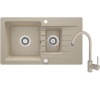 Deante Zorba évier avec mitigeur sable/sable ZQZA7513