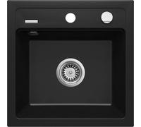 Deante Zorba évier en granit 44x44 cm noir ZQZ_N103