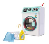 deAO Kit de blanchisserie avec « ma première Machine à Laver » pour Enfants incluant Une variété d’Accessoires de buanderie et de nettoyages