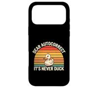 Dear Autocorrect It's Never Duck Texting Mishap Joke |- Coque pour iPhone 17 Pro Max