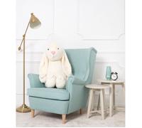 DEAR BEAR Lapin en Peluche géant et doux 100 cm blanc