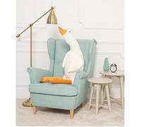DEAR BEAR Ours en Peluche géante Oie XXL 130 cm Blanc et Beige