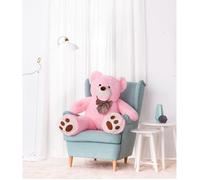 DEAR BEAR Ours en Peluche géante XXL 130 cm Rose