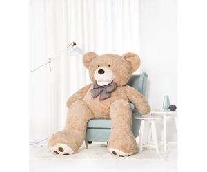 DEAR BEAR Ours en Peluche géante XXL 190 cm beige