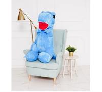 DEAR BEAR Ours en Peluche géante XXL Dino Edi 110cm (Bleu)