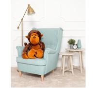 DEAR BEAR Ours en Peluche géante XXL Singe 90cm brun