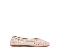 Dear Frances - Chaussures Plates en Cuir Beige avec Strass - Femme - Chaussures - Rose - Taille: 38 EU