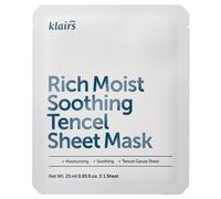 DearKlairs Masque en tissu Tencel apaisant riche et humide 25 ml 1 unité Masque plein de nutriments hydratants