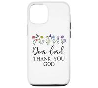 Dear Lord Thank You God Quote Jesus Bible Verse Christian Coque pour iPhone 12/12 Pro