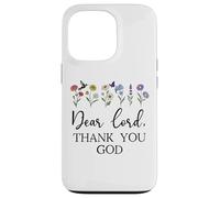 Dear Lord Thank You God Quote Jesus Bible Verse Christian Coque pour iPhone 13 Pro