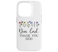 Dear Lord Thank You God Quote Jesus Bible Verse Christian Coque pour iPhone 14 Pro