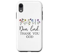 Dear Lord Thank You God Quote Jesus Bible Verse Christian Coque pour iPhone XR