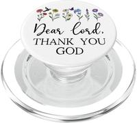 Dear Lord Thank You God Quote Jesus Bible Verse Christian PopSockets PopGrip pour MagSafe