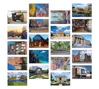 Dear Mapper Vintage United States Philadelphia Landscape Postcards Pack 20pc/Set Postcards from Around the World Greeting Cards for Business World Travel Postcard for Mailing Decor Gift (No Envelope)