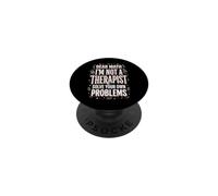 Dear Math I'm Not A Therapist Solve Your Own Problems PopSockets PopGrip Adhésif