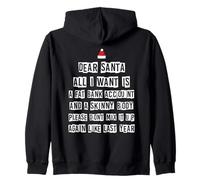 Dear Santa All I Want is Fat Compte bancaire Skinny Body Wish Sweat à Capuche