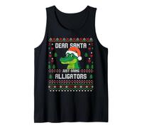 Dear Santa Alligator Ugly Xmas Pull Christmas Gator Christmas Gator Débardeur