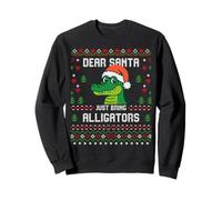 Dear Santa Alligator Ugly Xmas Pull Christmas Gator Christmas Gator Sweatshirt