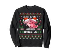 Dear Santa Axolotls Pull de Noël Moche Axolotl Sweatshirt